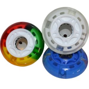 64mm 4 Pu roue patins à roulettes Pu roues pour chaussures de course à roulettes professionnel patinage sur piste courte <span class=keywords><strong>Quad</strong></span> vitesse patin à roues alignées - Product Image 4