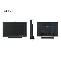 Moniteur de téléprompteur 12 "15" 17 "19" 22 "24" avec entrées HD VGA et BNC composites
