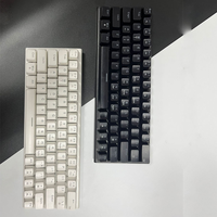 Keycaps LED RGB Backlit ABS Baru, Keyboard Mekanik Proyeksi USB Berkabel Full-key Non-conflict untuk Laptop Gaming