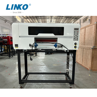 Mesin Printer UV DTF LINKO Popular A3, Mesin Printer UV DTF Kecil, Stiker Kristal, Cangkir Kaca, 2 Head Print I1600U