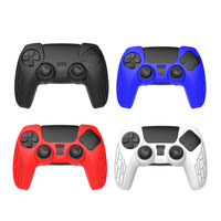 Pour manette de jeu PS5, étui de protection en silicone épaissi, embossé, antidérapant, résistant aux chutes, poignées pour joysticks, modèle PS5-2