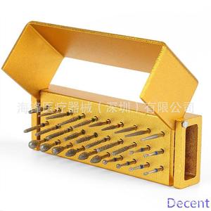 Hai Feng <b>Dental</b> Diamond Bur Set 30Pcs Aluminum Alloy Holder High Speed <b>Handpiece</b> Tool For Tooth Preparation - Product Image 3