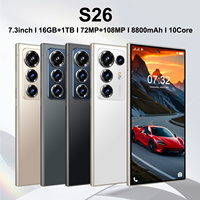 Smartphone S26 Ultra con Pantalla Grande de 7.3 Pulgadas, 16GB+1TB de Almacenamiento, Reconocimiento Facial, Soporte Multi-Idioma, Nuevo 2026