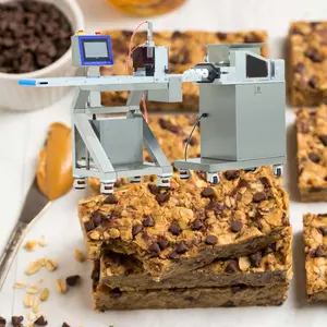 Schokoladen nuss Fudge Maschine Müsli riegel Energie riegel Maschine Hersteller Kekse Form Press Slicer Erdnuss butter Bar Maker