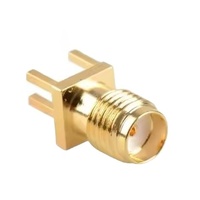 Adaptador hembra Tthread Conector de montaje en panel Pcb Sma Molex Conector de soldadura Sma Conector impermeable SMA