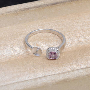 Anneau de Reine en Argent S925 Wenchi, Accessoire DIY, Réglable, Porte-Perles de 7 à 10 mm, Bijoux Chinois 16604 - Product Image 4