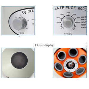 צנטריפוגה מעבדתית 2026, 4000 סל\\\"ד, 800D, תזמון, מהירות נמוכה לשימוש יופי, מבנה פלסטיק+מתכת, ניידת עם תקע - Product Image 2