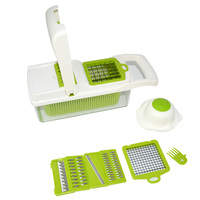 Multifunctionele Plastic Slicer Fruit Groente Snijder Salade Maker Aardappel Ui Wortel Cutter Keuken Helper