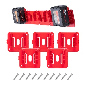 Groothandel batterijhouder voor Milwaukee 18V accu's M18S wandmontage batterijopslag dock houder - Product Image 1