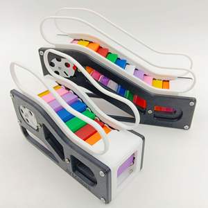 Nouveauté : Accessoires pour <span class=keywords><strong>maison</strong></span> de poupée 1:12, ascenseur arc-en-ciel à rotation manuelle, jouets imprimés en 3D, modèle d'escalator de centre commercial - Product Image 3