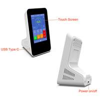 Détecteur intelligent de qualité de l'air WiFi, contrôle via l'application Tuya, portable, PM1.0 PM2.5 PM10 HCHO CO2, moniteur de gaz avec grand écran