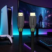 Câble HDMI 2.1 certifié ultra haute vitesse 8K 48 Gbps 8K60Hz 4K120Hz 10K HDR plaqué or tressé en nylon pour PS5 Xbox TV