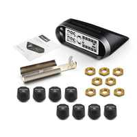 Système de surveillance de la pression des pneus TPMS pour camion solaire 433,92 MHz numérique 14 pneus VR