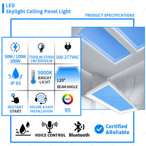 BBIER Smart Modern Indoor Clear Sky Ultra-Thin LED Panel de tragaluz artificial integrado <span class=keywords><strong>Blue</strong></span> Sky Effect Luz de techo integrada - Product Image 3