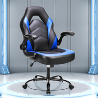 Ensemble bureau et chaise de gaming de luxe, directement de l'usine, logo personnalisé, chaise de gaming ergonomique, mécanisme papillon, base en acier