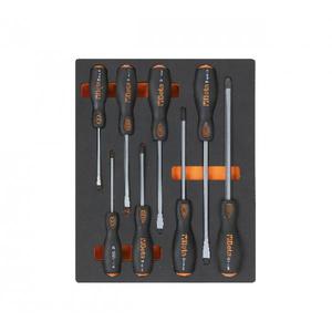 เบต้า024500162ถาดโฟม EVA พร้อมไขควงพร้อมหัวเหล็ก (8ชิ้น) -EAN 8054809170183ชุดเครื่องมืออื่นๆ - Product Image 1