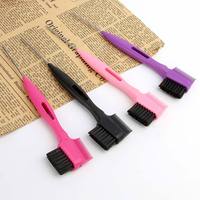Ensemble de 3 pinceaux de contrôle des bords des cheveux avec tête remplaçable Ensemble de 3 pinceaux de contrôle des bords personnalisés avec marque privée