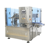 Machine d'emballage et de conditionnement automatique 2-en-1 pour amandes et cacahuètes, de qualité alimentaire, avec sacs en plastique/papier et entraînement motorisé