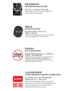 Hpmmm ac656 वाहन उपकरण रेफ्रिजरेटर रीसाइक्लिंग और रिचार्जिंग रिकवरी मशीन एसी रिदावा मशीन - Product Image 5