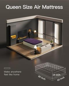 Colchón de Aire Doble Eléctrico de PVC Personalizado con Bomba, para Emergencias, Hospitales y Dormitorios - Product Image 2