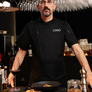 T-shirt avec logo Vêtements <span class=keywords><strong>de</strong></span> travail <span class=keywords><strong>de</strong></span> bonne qualité pour chef Veste <span class=keywords><strong>Homme</strong></span> Bot <span class=keywords><strong>Cuisine</strong></span> Chemise <span class=keywords><strong>de</strong></span> serveur unisexe blanche Uniformes <span class=keywords><strong>de</strong></span> chef féminin - Product Image 2