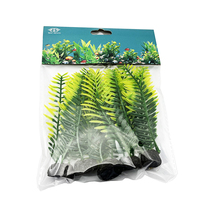 5 pièces/sac 10cm Mix Designs en gros pas cher plantes artificielles ornementales en plastique herbe pour Aquarium aquarium décoration