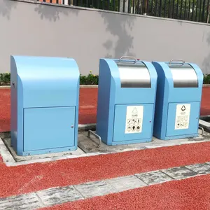 Sistema de recolección de basura subterránea para exteriores, calle, ciudad, público
