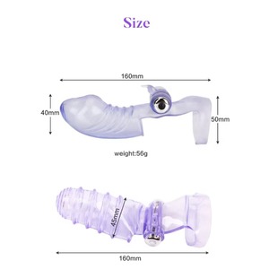JRUI alat bantu dewasa getar jari kepuasan wanita untuk stimulasi vagina kedap air 10 kecepatan sentuhan nyata seks pasangan - Product Image 6