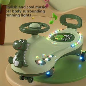 Plastic Toddler Ride-<strong>On</strong> Car <strong>for</strong> <strong>1</strong>-3 <strong>Year</strong> <strong>Old</strong> Boys &amp; Girls Swaying Rocking <strong>Toy</strong> <strong>for</strong> Adults Tip-Resistant Design - Product Image 4