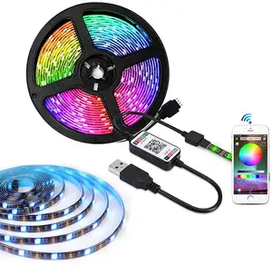 Factory Promotion SMD 5050 RGB Strip Light TV Backlight Strip Lamp with Music Controller