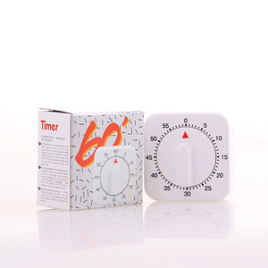 Temporizador mecánico de cocina de 6 cm, 60 minutos, cuadrado, con péndulo, sin necesidad de pilas, para gestión del tiempo de estudio, cocina, comedor, reloj recordatorio - Product Image 6