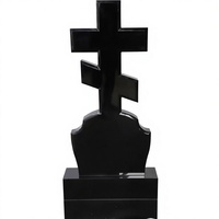 Vente en gros d'usine, pierre tombale en granit noir du Shanxi, style européen, design traditionnel, pierre commémorative pour cimetière, garantie de 5 ans