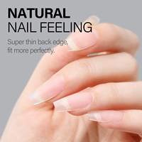 ZRKGEL Nouveauté 2022 Faux ongles courts forme cercueil 450 pièces 15 tailles Acrylique mat double face Couverture complète Boîte cadeau