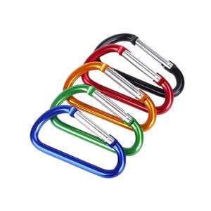 Mousqueton en alliage d'aluminium en forme de D Tongjin, capacité de charge de 20 kg, boucle à dégagement rapide pour l'extérieur, taille 6018 - Product Image 3