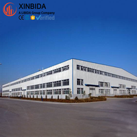 Bâtiment industriel préfabriqué en structure métallique professionnelle, entrepôt, usine, atelier