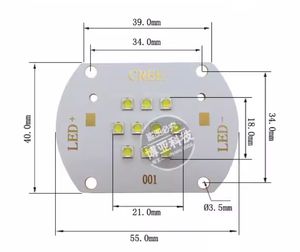 Marca nueva XLAMPs XPGBWT sustrato de cobre 3000K 3500K 36V 50W 100W fuente de iluminación Moule alta potencia Cree Led Chip - Product Image 2