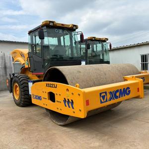 Compacteur routier jaune pour moteur diesel monocylindre statique XS223J 315KW, équipement de construction - Product Image 1