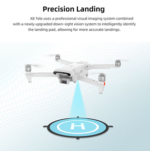 Drones télécommandés commerciaux X8 avec une portée de 10 km, cardan 3 axes, caméra professionnelle 4K et GPS, quadricoptère expert - Product Image 6