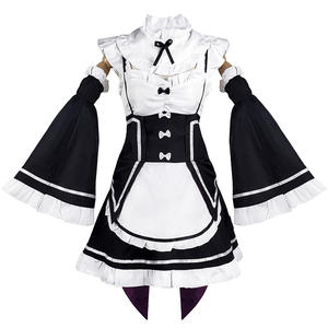 Conjunto de Disfraz de Sirvienta de Anime Sexy Negro <span class=keywords><strong>para</strong></span> Mujer, Cosplay, Actuación en Escenario, Juego de Roles, Vestido con Accesorios <span class=keywords><strong>para</strong></span> la Cabeza - Product Image 2