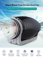 Ventilateur à flux mixte silencieux ABS 311 CFM, évacuation forcée ultra-silencieuse pour espaces commerciaux compacts