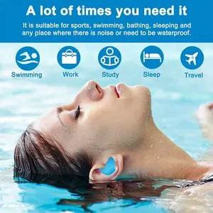 Tappi per le orecchie per aeroplani impermeabili e insonorizzati per il nuoto sport acquatici, fino a 27db di riduzione del rumore
