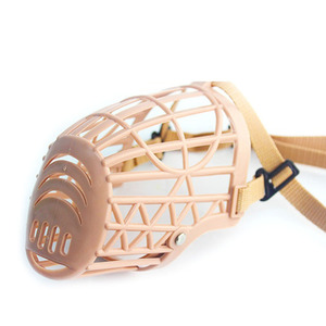 Cesta <span class=keywords><strong>de</strong></span> plástico ajustable transpirable <span class=keywords><strong>de</strong></span> Color <span class=keywords><strong>de</strong></span> <span class=keywords><strong>piel</strong></span> <span class=keywords><strong>de</strong></span> 7 tamaños, <span class=keywords><strong>bozal</strong></span> para perros, máscara antimordedura, malla para mascotas, cubre la boca, máscara para perros - Product Image 4