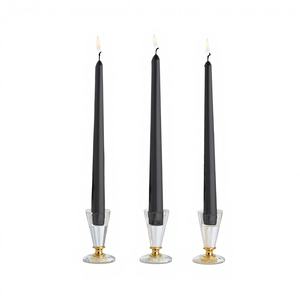 Juego de Velas de Parafina Negra para Ramadán, Hechas a Mano, sin Humo, para Ramadán, San Valentín, Decoración de Balcón, Faroles - Product Image 1