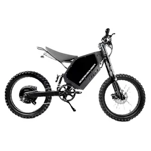 72v çelik çerçeve uzun menzilli elektrikli bisiklet Sur Ron ışık arı elektrikli Start Dirt Bike elektrikli Dirt Bike yetişkin boyutu