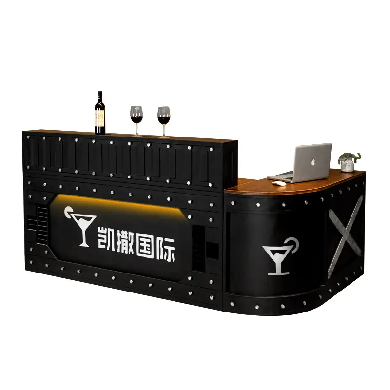 Retro Industrial Style Cash Register Bar Grill Shop Iron Bar Counter Restaurant Vintage Loft Industrial Counter