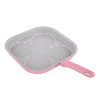 Poêle à crêpes et œufs frits Blinis 7 en 1 Poêle en aluminium revêtue de céramique