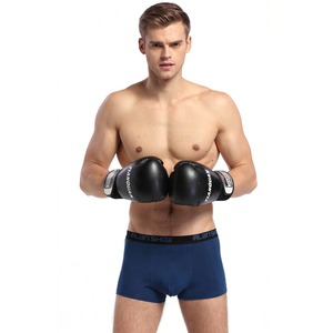 Slip Boxer da uomo Design tridimensionale intimo traspirante intimo morbido Boxer per uomo tinta unita stampato a maglia - Product Image 2