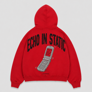 Sudadera con capucha personalizada con cremallera y pedrería, 400 g/m², felpa francesa, gráfico termotransferible con efecto desgastado, estilo urbano oversize, con logo personalizado para hombre - Product Image 1