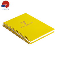 Carnets à spirales personnalisés avec couverture rigide A5/A4, imprimés avec du papier cartonné doré personnalisé, couverture rigide avec logo pressé à chaud