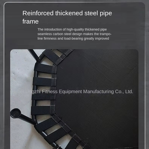 Trampolín plegable con banda <span class=keywords><strong>de</strong></span> resistencia silenciosa y duradera <span class=keywords><strong>de</strong></span> 42 pulgadas con diseño <span class=keywords><strong>de</strong></span> pasamanos seguro para Fitness, cama <span class=keywords><strong>de</strong></span> rebote para perder peso - Product Image 4